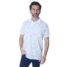 Camisa Polo Hipica Polo Club Full Print Folhas
