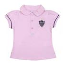 Camisa Polo Infantil Atlético MG Rosa Oficial Camisa Polo Infantil Atlético MG Rosa Oficial