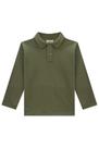 Camisa polo Infantil Manga Longa Em Algodão Luc.boo 79203