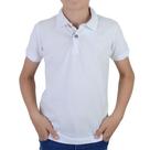 Camisa Polo Infantil Masculina Ogochi Piquet Branca - 007516