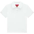 Camisa Polo Infantil Masculino Manga Curta Branco Kyly