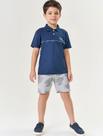 Camisa Polo Infantil Menino Azul Marinho Divertto
