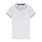Camisa Polo Infantil Menino Ogochi Branca Lista na Gola