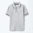 Camisa Pólo Infantil Menino Verão Cinza - Hering Kids