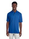 Camisa polo Jerzees SpotShield 2 Button Rib Knit para homens