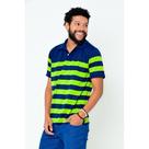 Camisa Polo John Masculina Listrada Slim Camisaria Colombo