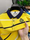 Camisa Polo Listrada Masculina De Verão Com Bordado De Letras, Casual Para Negócios, T-shirt Camisa Polo Listrada Masculina De Verão Com Bordado De Letras, Casual Para Negócios, T-shirt