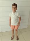 Camisa Polo M Curta Masculina Ogochi Infantil Casual Slim