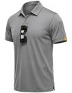 Camisa polo MAGCOMSEN Dry Fit de manga curta para homens