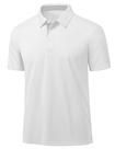 Camisa polo MAGCOMSEN para homens de manga curta branca