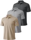 Camisa polo MAGCOMSEN para homens Dry Fit Performance, pacote x3