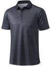 Camisa polo MAGCOMSEN para homens, golfe, estampa de manga curta