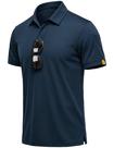 Camisa polo MAGCOMSEN para homens, manga curta, modelagem seca, polos de golfe