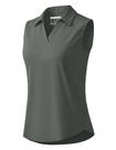 Camisa polo MAGCOMSEN sem mangas Quick Dry UPF 50+ para mulheres