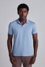 Camisa Polo Malha Slim Fit - Azul Acinzentado