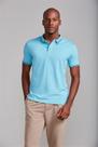 Camisa Polo Malha Slim Fit - Azul Camisa Polo Malha Slim Fit - Azul