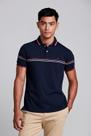 Camisa Polo Malha Slim Fit - Azul Marinho