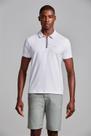 Camisa Polo Malha Slim Fit - Branco