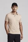 Camisa Polo Malha Slim Fit - Marrom Médio
