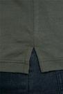 Camisa Polo Manga Longa Malha Slim Fit - Verde Escuro