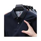 Camisa Polo Masculina 100% Algodão Puro De Manga Curta, Camiseta Listrada De Alta Qualidade Para O Camisa Polo Masculina 100% Algodão Puro De Manga Curta, Camiseta Listrada De Alta Qualidade Para O