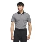 Camisa polo masculina Adidas Performance Heathered 100% reciclada Camisa polo masculina Adidas Performance Heathered 100% reciclada