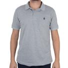Camisa Polo Masculina Applicato Cinza Mescla - BAS002
