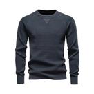 Camisa Polo Masculina De Algodão Pesado Com Manga Raglan E Gola Henley, Cor Sólida, Casual Para