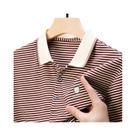 Camisa Polo Masculina De Algodão Respirável Com Manga Curta, T-Shirt Macia Com Diamantes Camisa Polo Masculina De Algodão Respirável Com Manga Curta, T-Shirt Macia Com Diamantes