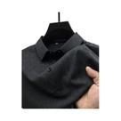 Camisa Polo Masculina De Alta Qualidade Em Seda Gelada, Manga Curta, Respirável, Design Jacquard,