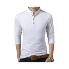 Camisa Polo Masculina de Manga Comprida - Casual, Confortável e Respirável