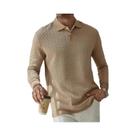 Camisa Polo Masculina De Manga Longa Casual Para Negócios, T-Shirt De Alta Qualidade Para