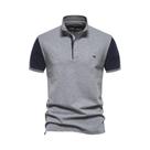 Camisa Polo Masculina De Verão Com Patchwork E Manga Curta 2024, Qualidade De Marca, Polos De Camisa Polo Masculina De Verão Com Patchwork E Manga Curta 2024, Qualidade De Marca, Polos De