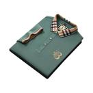 Camisa Polo Masculina De Verão Luxuosa Com Bordado Xadrez, Manga Curta, Casual, Respirável, Em Camisa Polo Masculina De Verão Luxuosa Com Bordado Xadrez, Manga Curta, Casual, Respirável, Em