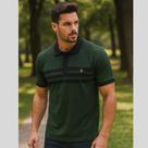 Camisa Polo Masculina Diversas Cores em Malha Piquet Tamanho:GCor:Verde escuro