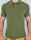 Camisa Polo Masculina Estonada Piquet 100% Algodão Oliva - Alta Qualidade e Conforto