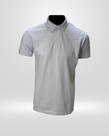 Camisa Polo Masculina Gola Crochê Branca