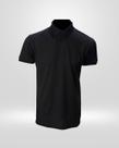 Camisa Polo Masculina Gola Crochê Preta Camisa Polo Masculina Gola Crochê Preta