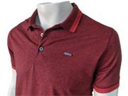 Camisa Polo, Masculina, malha jacquard, diferenciada 6057, detalhe na gola e manga