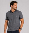 Camisa Polo Masculina Manga Curta Select Cinza