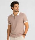 Camisa Polo Masculina Manga Curta Select Marrom