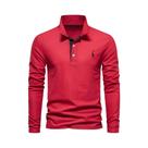 Camisa Polo Masculina Manga Longa Bordada - Cervo - Casual e Formal - AIOPESON Camisa Polo Masculina Manga Longa Bordada - Cervo - Casual e Formal - AIOPESON