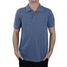 Camisa Polo Masculina Ogochi Piquet Slim Mescla Azul - 0075