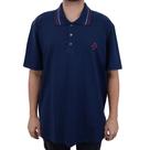 Camisa Polo Masculina Olho Fatal Piquet Plus Size Azul 1002