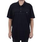 Camisa Polo Masculina Olho Fatal Piquet Plus Size Preta 1002