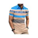 Camisa Polo Masculina Oversized Listrada Com Estampa 3D Colorida Casual Solta Esportiva Com Gola
