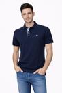 Camisa Polo Masculina Piquet La Rossi Azul Marinho com Elastano Camisa Polo Masculina Piquet La Rossi Azul Marinho com Elastano