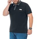 Camisa Polo Masculina Plus Size em Retilínea com Aplique - TZE Camisa Polo Masculina Plus Size em Retilínea com Aplique - TZE