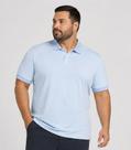 Camisa Polo Masculina Plus Size Manga Curta Select Azul
