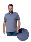 Camisa Polo Masculina Plus You Size Piquet 3D G4 ao G6